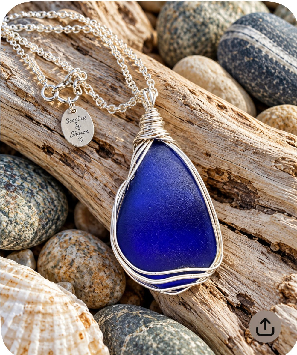 Sterling Cobalt Pendant