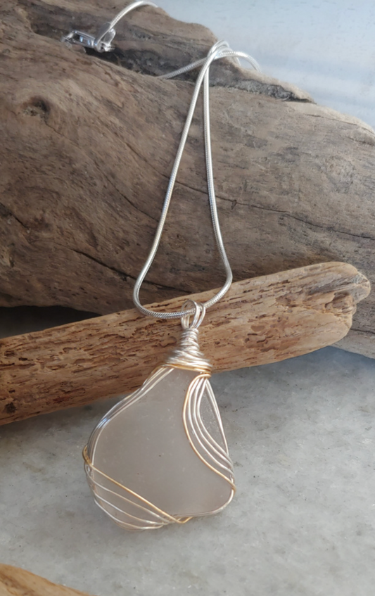Long Silver & Gold Necklace