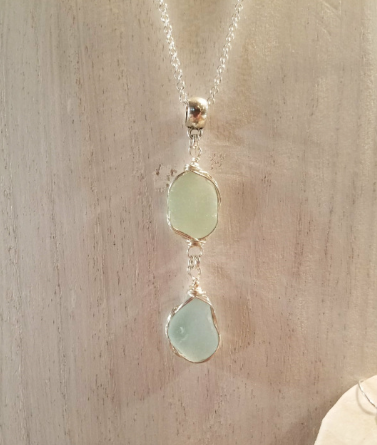 Sterling Double Drop Necklace