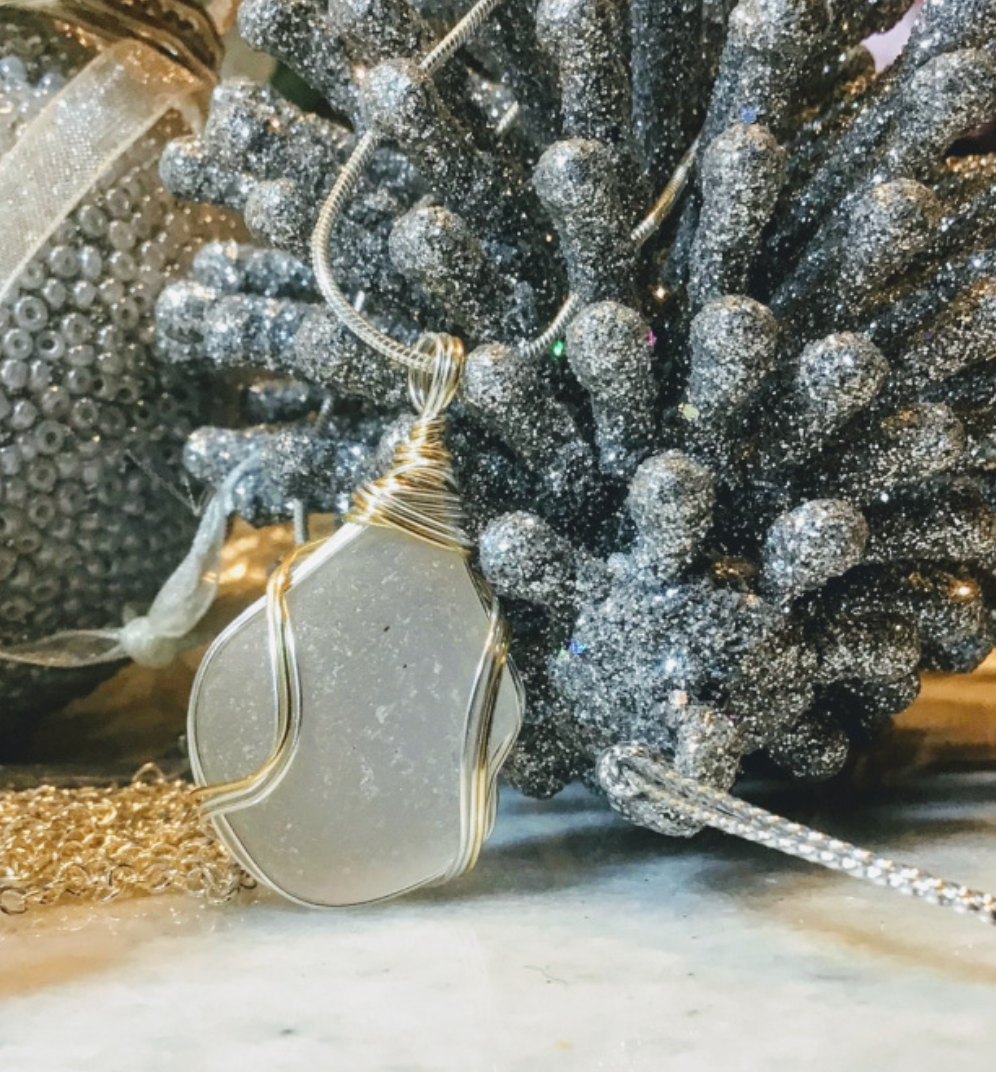 Long Silver & Gold Necklace