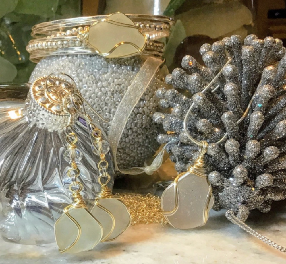 Long Silver & Gold Necklace