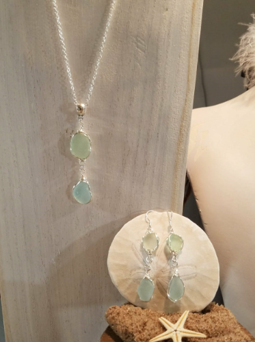 Sterling Double Drop Necklace