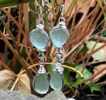 Sterling Double Drop Earings