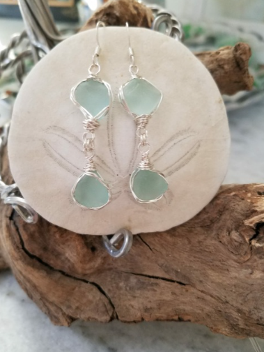 Sterling Double Drop Earings