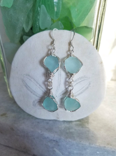 Sterling Double Drop Earings