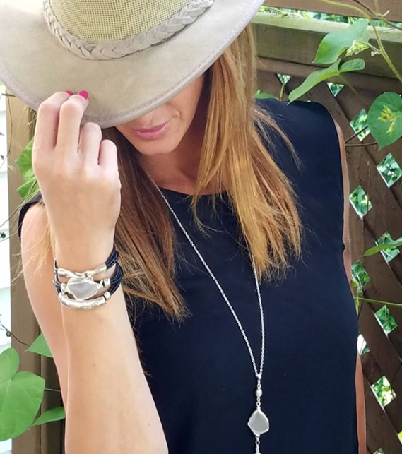 Hammered Leather Wrap