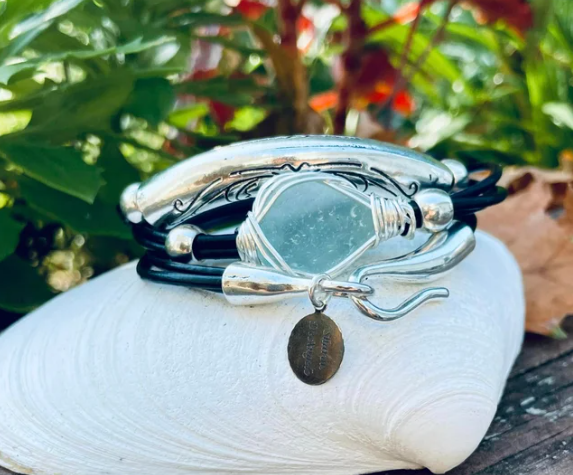 Hammered Leather Wrap