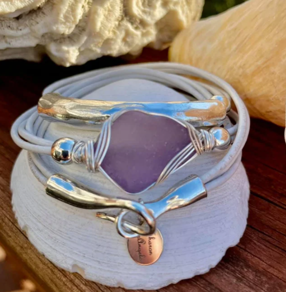 Hammered Leather Wrap