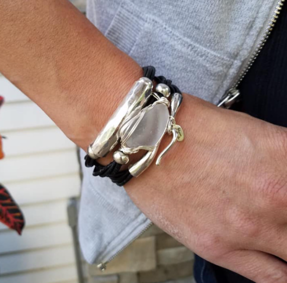 Hammered Leather Wrap