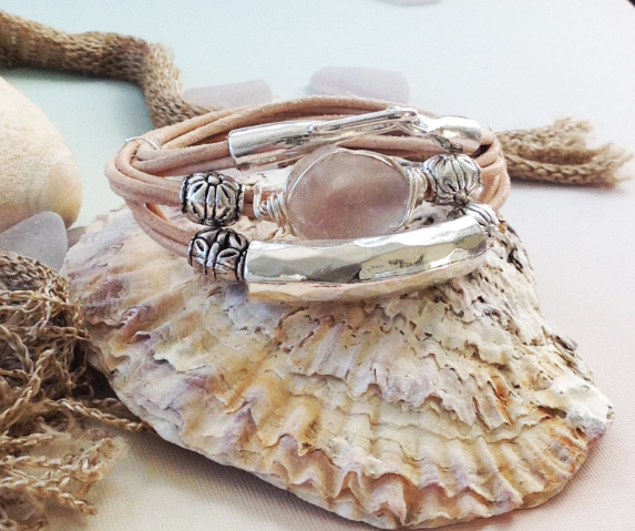 Hammered Leather Wrap