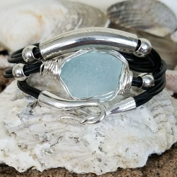 Hammered Leather Wrap