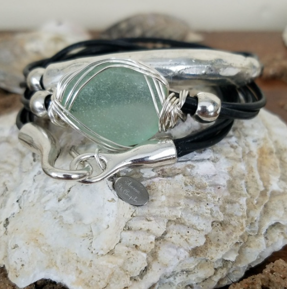 Hammered Leather Wrap