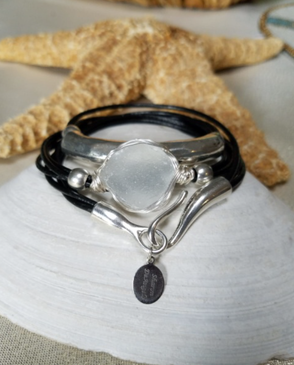 Hammered Leather Wrap