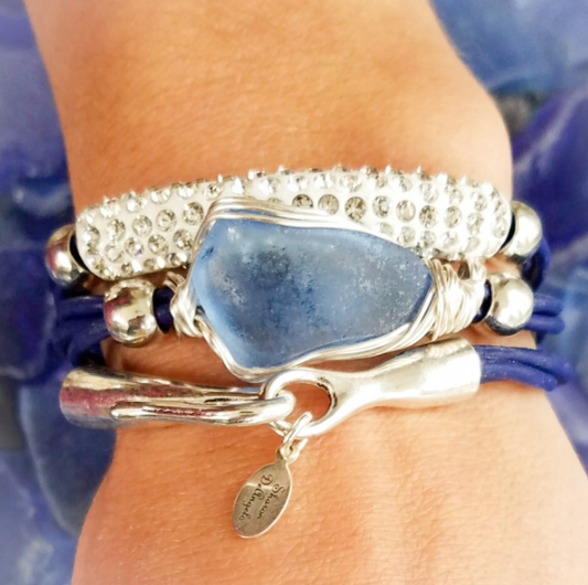 Sparkle Leather Wrap