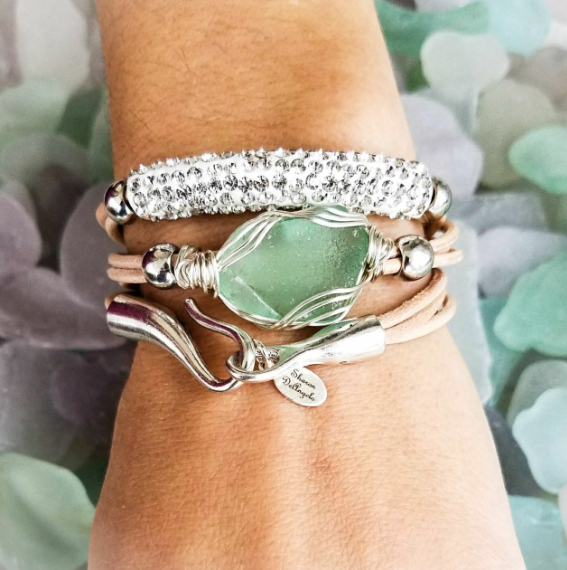 Sparkle Leather Wrap