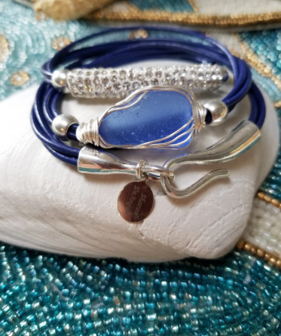 Sparkle Leather Wrap