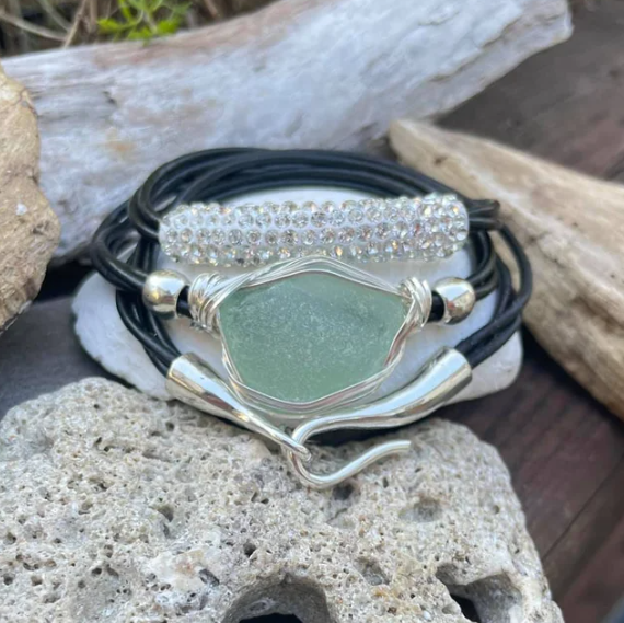 Sparkle Leather Wrap