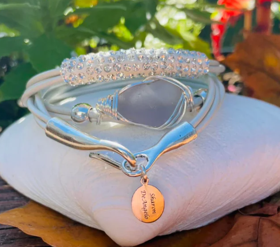 Sparkle Leather Wrap