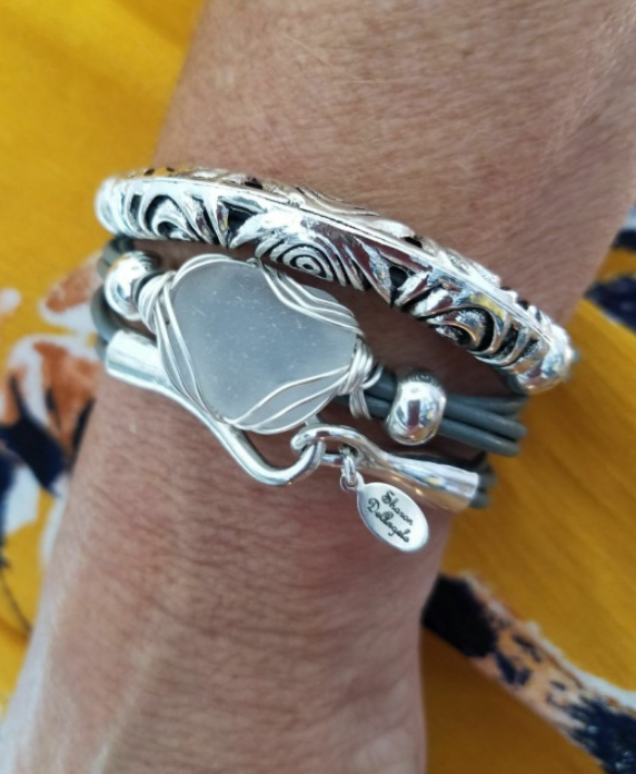 Filigree Leather Wrap