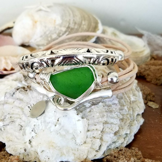Filigree Leather Wrap