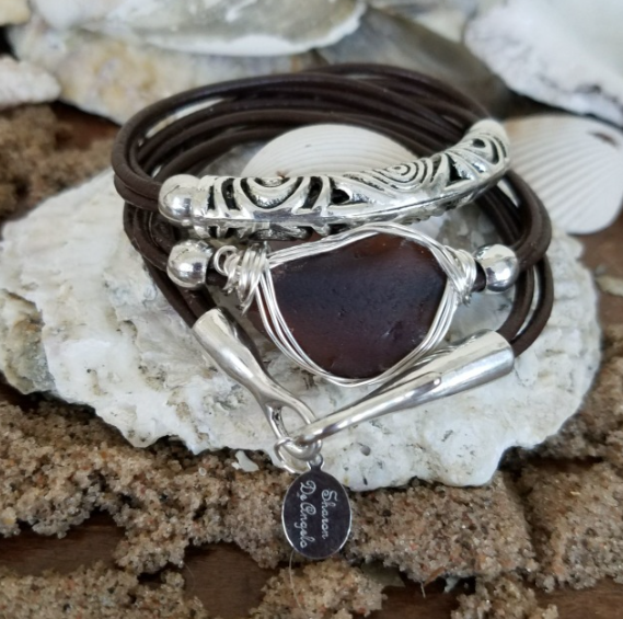 Filigree Leather Wrap
