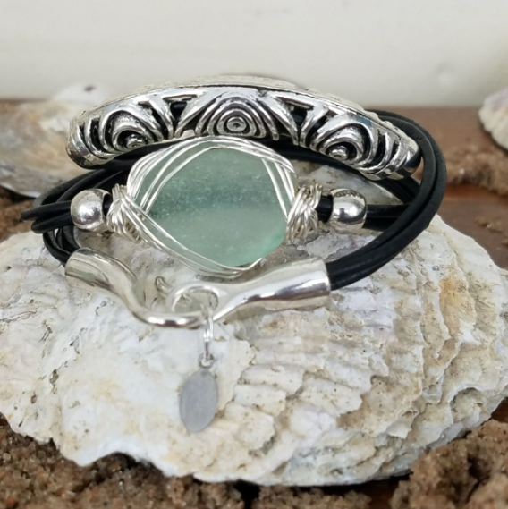 Filigree Leather Wrap