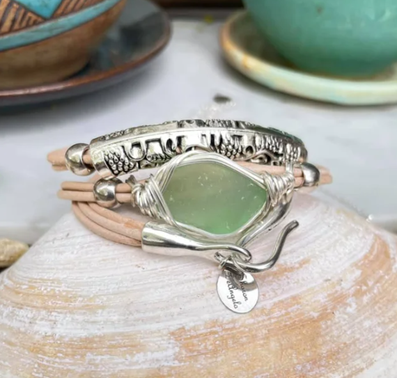 Filigree Leather Wrap