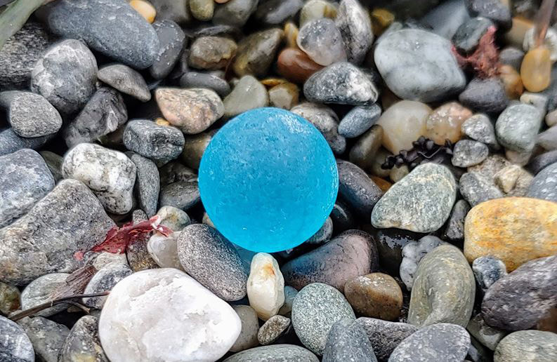 where do sea glass marbles come from